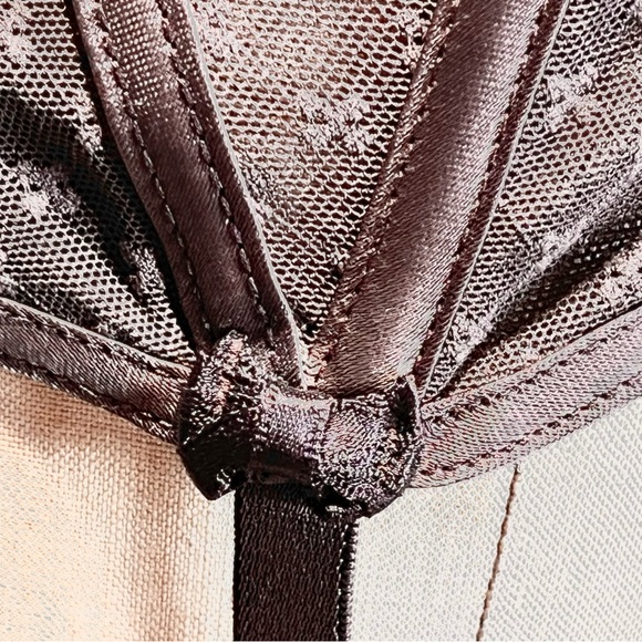 Chantal Thomass corset lingerie teddy shapewear garter belt clip chocolate brown - Picture 6 of 17